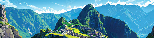 Mystical Machu Picchu - Ultradetailed Illustration for Creative Ventures photo