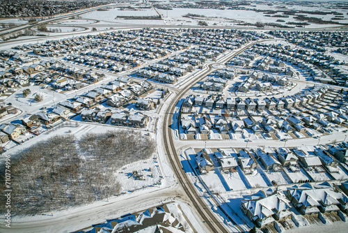 Aerial Splendor of Stonebridge Neighborhood in Saskatoon © Scott Prokop
