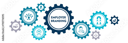 employer branding icon Concept on white background