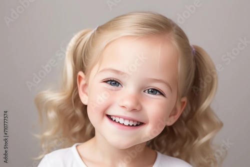 Happy child - child - children - smile - smiling - kid - young girl - teen - girl - happy kid - happy girl. - happiness cheerfull - joy - young. Generated AI photo