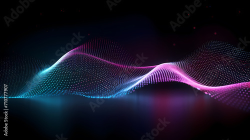 Abstract background and data transfer concept, abstract line art background © Derby