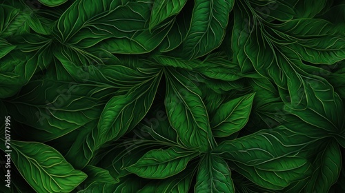  a close up view of a green leafy plant with lots of leaves on the top and bottom of it. photo
