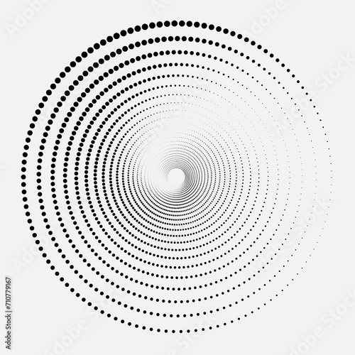 Circle halftone Abstract dotted circles  round halftones geometric dots gradient and pop art texture. Dot spray gradation vector set. Illustration halftone.