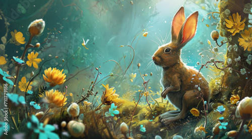 the essence of rebirth through scenes of playful spring animal life