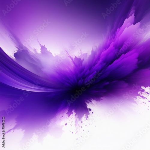Purple liquid swirling in water. Abstract watercolor paint background. Abstract wallpaper