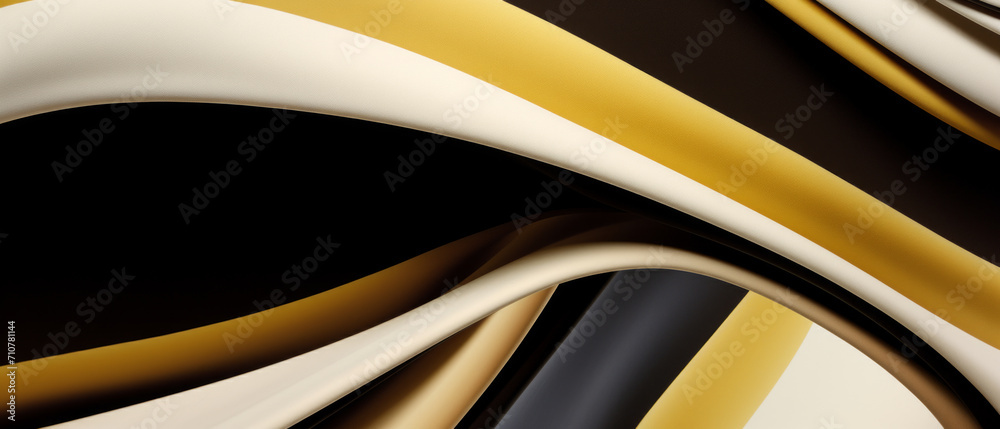 Abstract Layers in Cream and Gold. Abstract Layers in Cream and Gold.