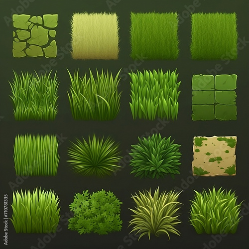grass video game tileset