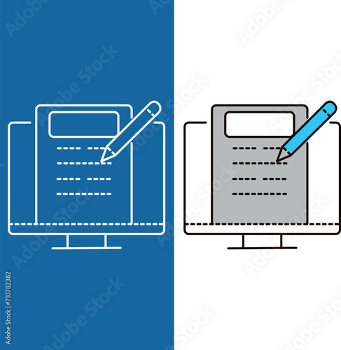 blogging internet article blog icon