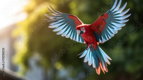 parrot in flight © Andrii