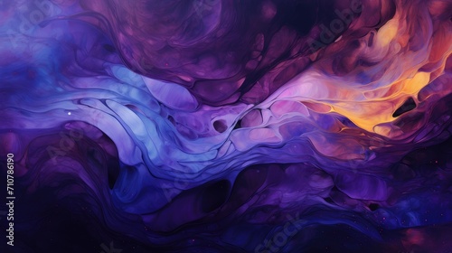 mesmerizing purple hues in fluid motion abstract background with deep blue accents for high-end graphic use