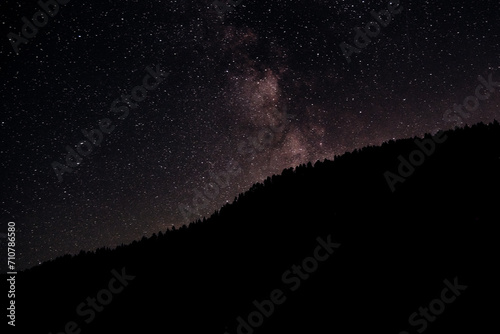 Night sky in Triglav national park, Slovenia Alps