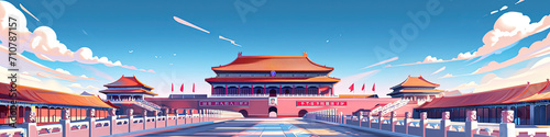 Imperial Majesty - Ultradetailed Forbidden City Illustration for Creative Projects