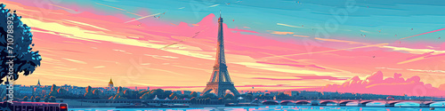 Joyful Eiffel - Ultradetailed Illustration for Creative Delights © Yannick