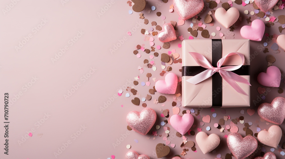 Valentine's day concept background. Cute love sale banner or greeting card Valentine's day concept background. Cute love sale banner or greeting card