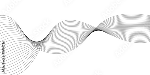 Abstract background with wave and curve line. Curve wave seamless pattern. Vector illustration.