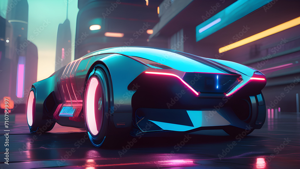 Naklejka premium Electric Speed Car