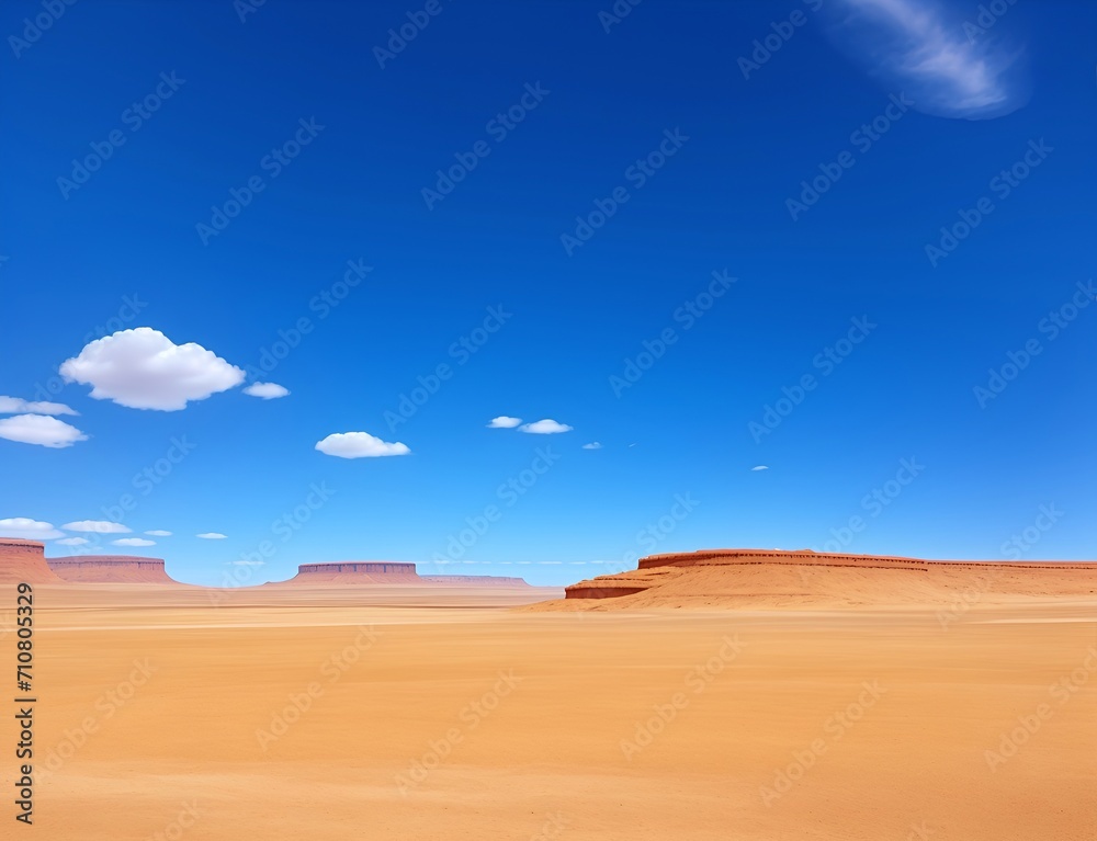 Barren land landscape. AI generated illustration Barren land landscape. AI generated illustration
