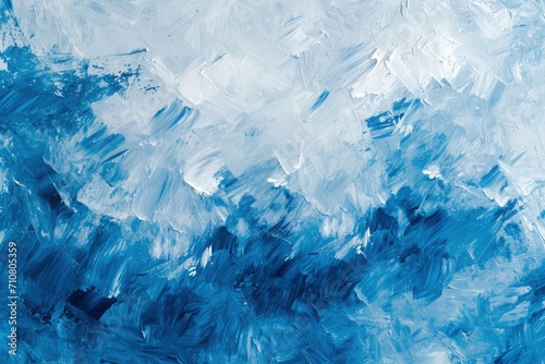 Abstract blue and White Painting Texture Background