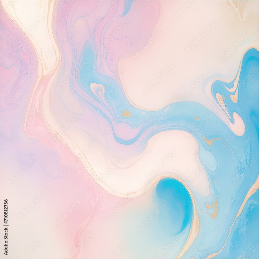 pink and blue color with golden lines liquid fluid marbled texture background