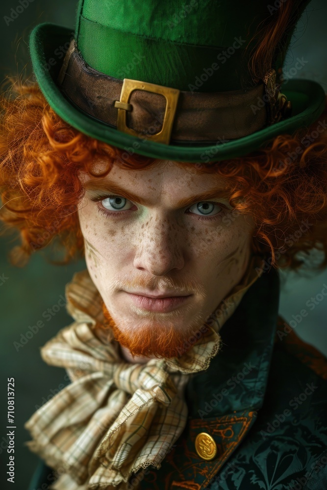 Man in leprechaun costume. St. Patrick's day Man in leprechaun costume. St. Patrick's day