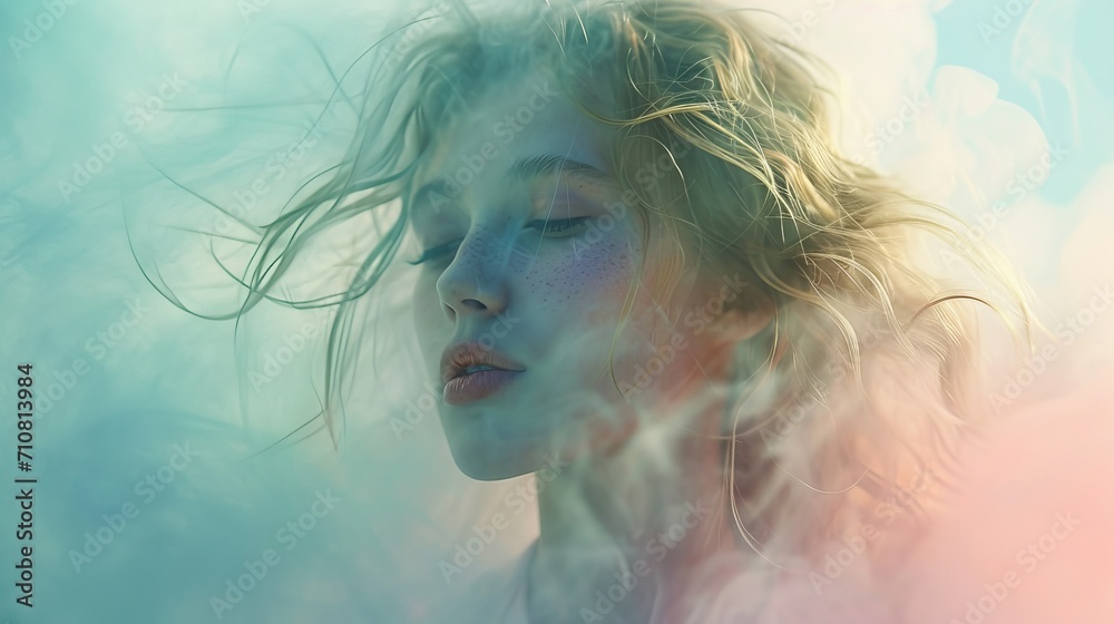Fototapeta premium Ethereal portrait of a young woman
