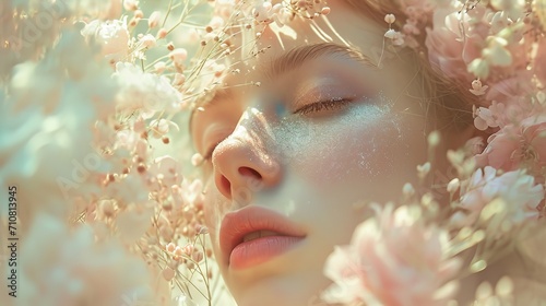 Ethereal portrait of a young woman