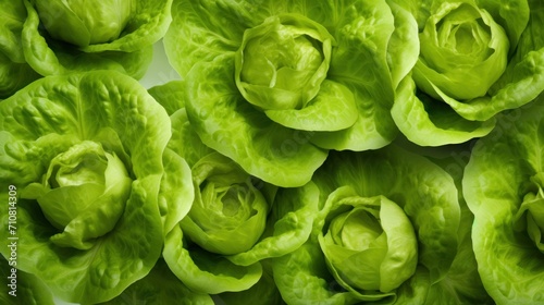  a close up of a bunch of lettuce in the middle of a bunch of lettuce leaves.