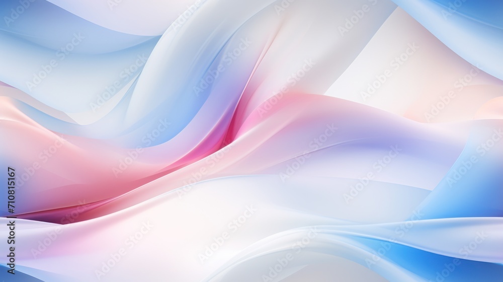 a close up of a blue and pink background with a white and pink design on the left side of the image.