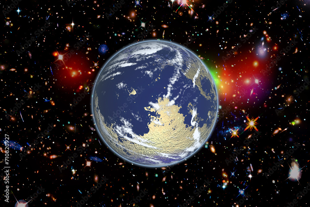 Magnificent earth in outer space. The elements of this image furnished by NASA. Magnificent earth in outer space. The elements of this image furnished by NASA.
