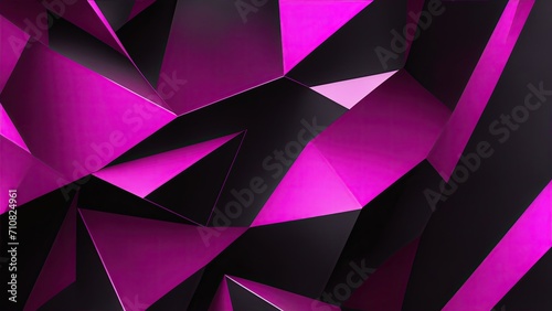 Black and deep pink abstract modern Geometric shapes background