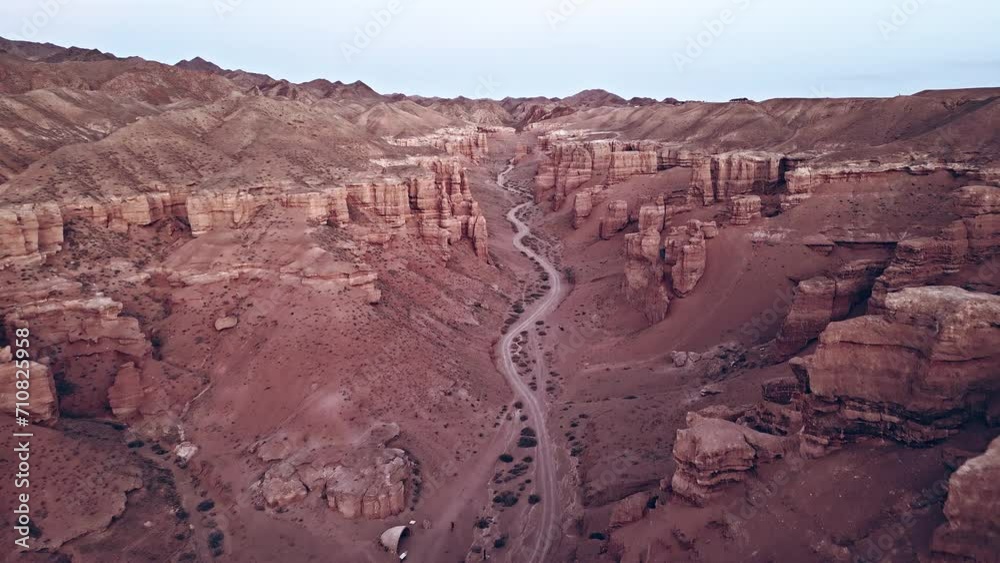 Charyn. Kazakhstan. Charyn canyon aerial video from a quadcopter. Charyn. Kazakhstan. Charyn canyon aerial video from a quadcopter.