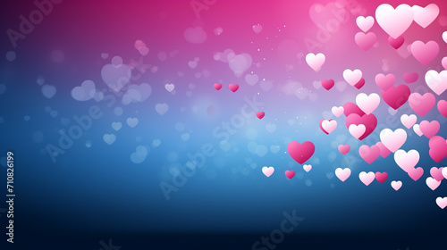 Wallpaper Mural Romantic abstract geometric background with hearts. Abstract mosaic artwork. Torontodigital.ca