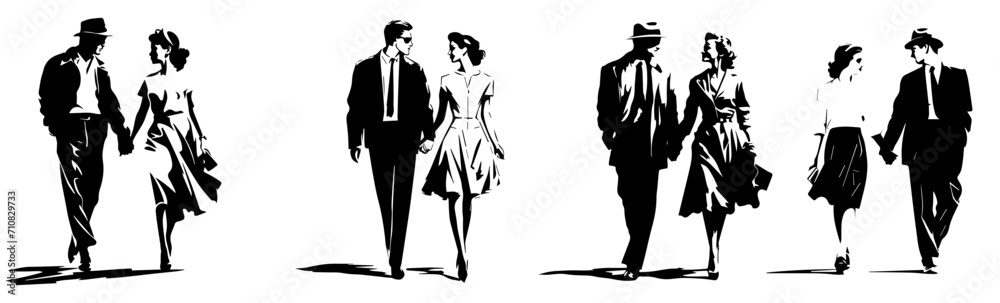 vector illustration of couple