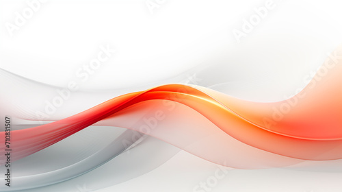 minimal abstract white background with smooth curve, flowing red grey waves for backdrop design for product or text over backdrop design 