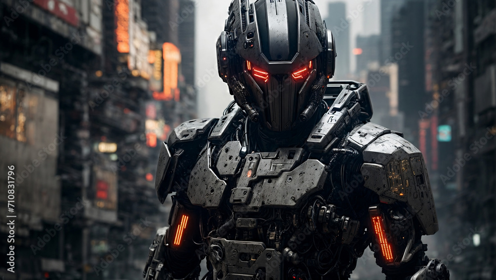 futuristic soldier in power armor futuristic soldier in power armor