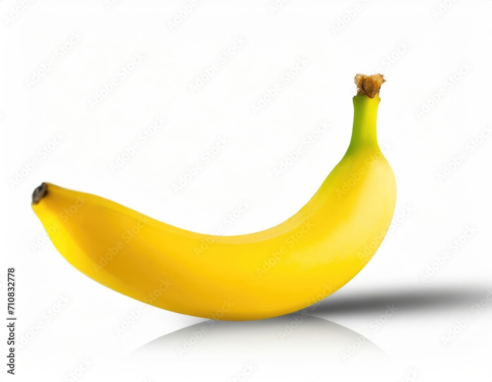 a single banana isolated on white background a single banana isolated on white background