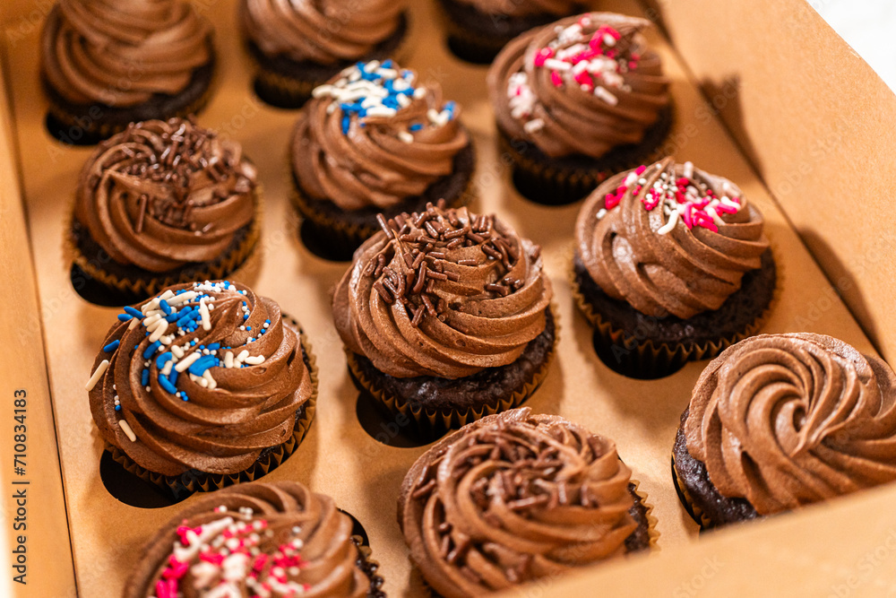 Baking Chocolate Cupcakes with Decadent Chocolate Frosting