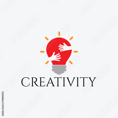 creativity logo design vector