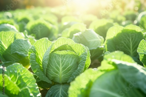 Growing Chinese cabbage harvest and producing vegetables cultivation. Concept of small eco green business organic farming gardening and healthy food