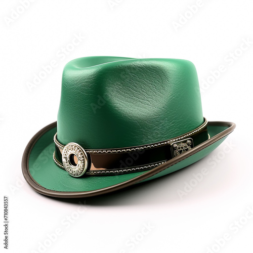 St. Patrick's hat with clover, vector illustration