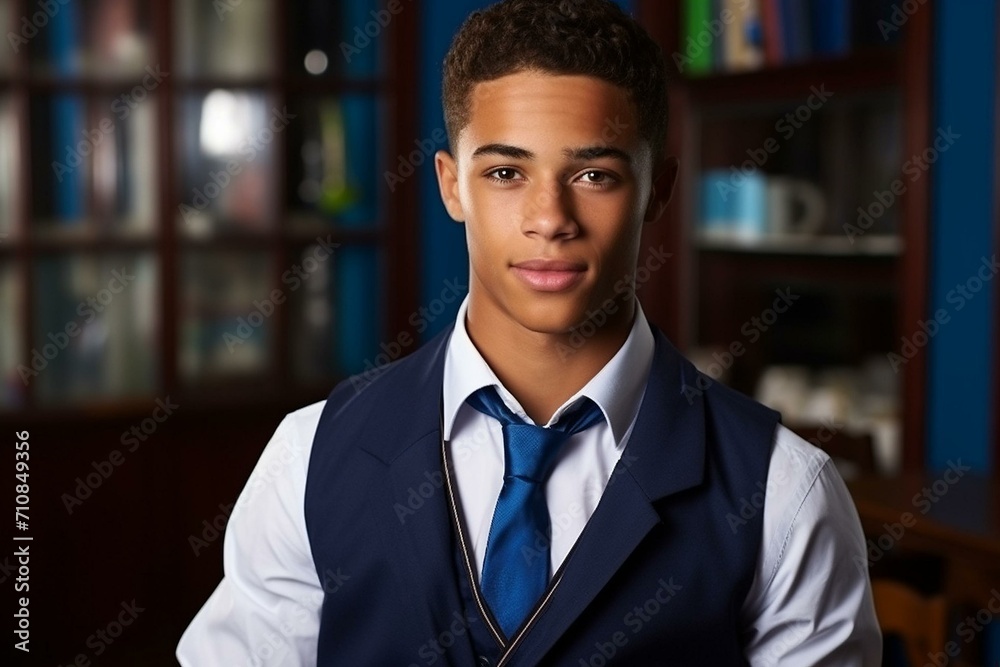 Portrait of a Confident Young Man in Formal Attire Portrait of a Confident Young Man in Formal Attire