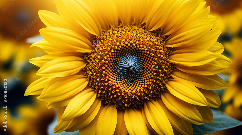 Close-up of a sunflower (helianthus annuus) Close-up of a sunflower (helianthus annuus)