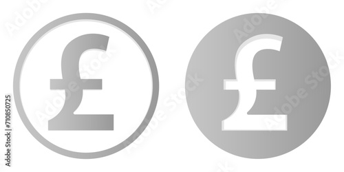 Pound sign. British pound. Coin icon. Pound  symbol. Vector money symbol. Bank payment symbol. Finance symbol. Cash icon. Currency exchange. Money. Financial operations. British pound coin. Purchases photo