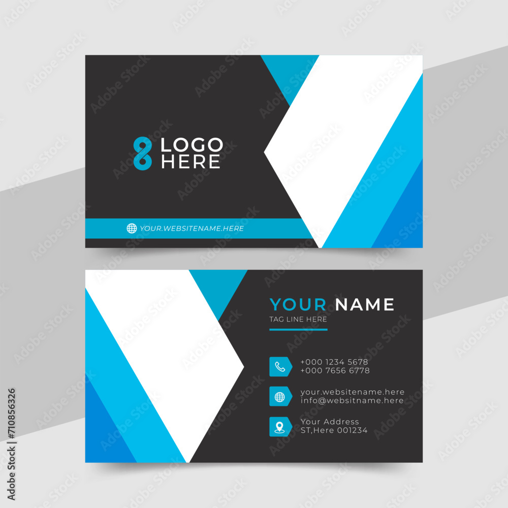 modern flat business card template modern flat business card template