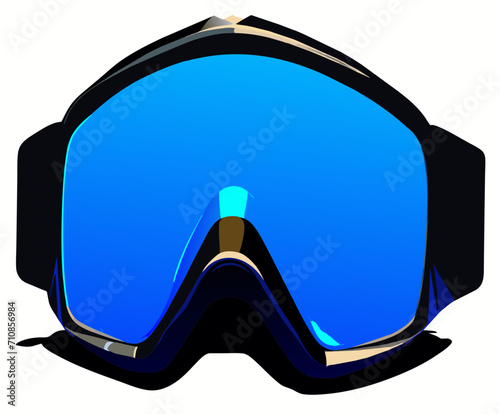 Tactical shooting glasses with ballistic protection vektor illustation