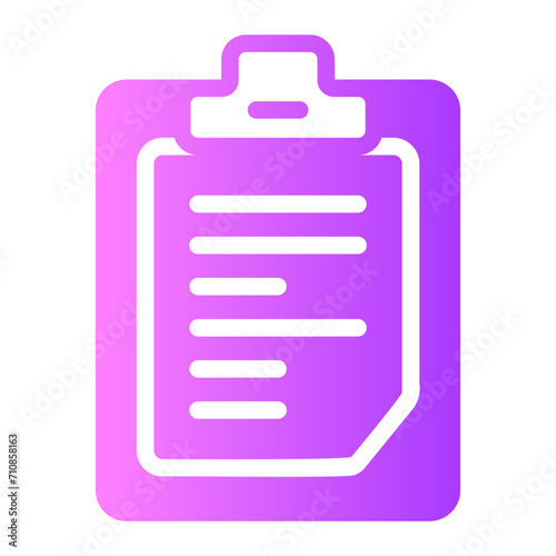 clipboard gradient icon © ajat