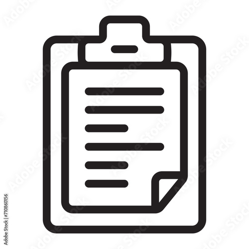 clipboard line icon