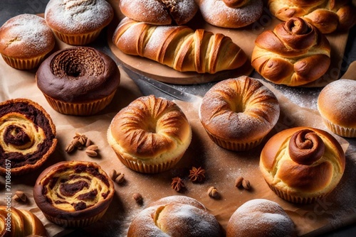 "Elevate the visual experience of bakery items to unprecedented levels by creating ultra-realistic images that celebrate the craftsmanship of baking. -AI Generative