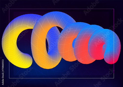 colorful poster blend  vector background