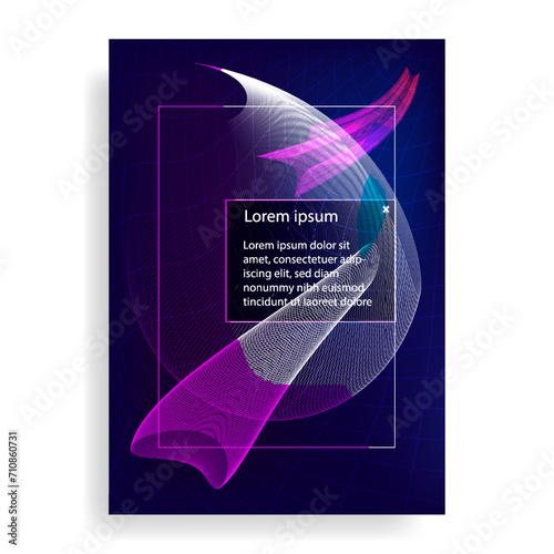 dark colorful poster blend  vector background	